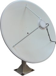 1.25m parabolic dish antenna