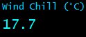 Wind Chill (°C) Wind Chill (°C)