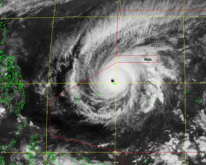 Super Typhoon Maysak on March 31st, 2015, extracted from a 10.4µm infra-red Himawari-8 image