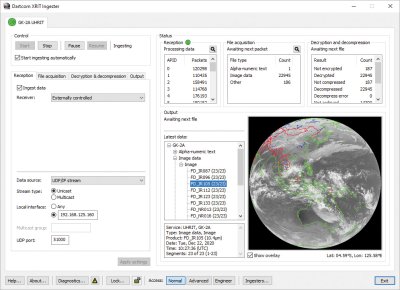 Dartcom XRIT Ingester software