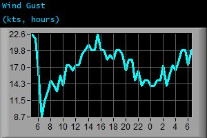 Wind Gust (kts, hours)