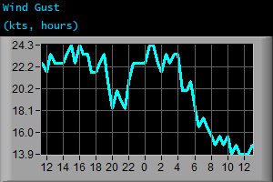 Wind Gust (kts, hours)