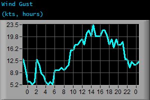 Wind Gust (kts, hours)