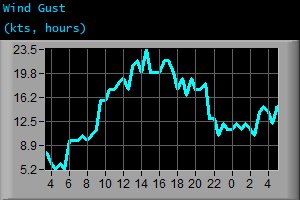 Wind Gust (kts, hours)