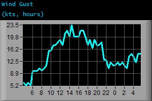 Wind Gust (kts, hours)