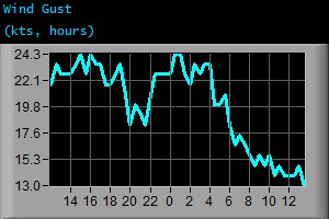 Wind Gust (kts, hours)