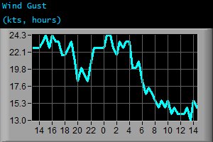 Wind Gust (kts, hours)