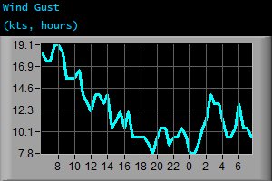 Wind Gust (kts, hours)