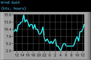 Wind Gust (kts, hours)