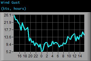 Wind Gust (kts, hours)
