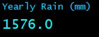 Yearly Rain (mm)