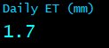 Daily Evapotranspiration (mm)