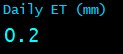 Daily Evapotranspiration (mm)