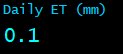 Daily Evapotranspiration (mm)
