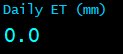 Daily Evapotranspiration (mm)