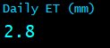 Daily Evapotranspiration (mm)