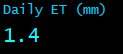 Daily Evapotranspiration (mm)