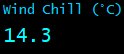 Wind Chill (°C)
