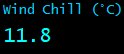 Wind Chill (°C)