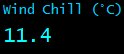 Wind Chill (°C)