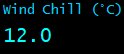 Wind Chill (°C)