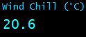 Wind Chill (°C)