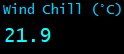 Wind Chill (°C)
