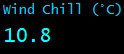 Wind Chill (°C)