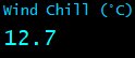 Wind Chill (°C)