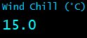 Wind Chill (°C)