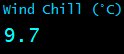 Wind Chill (°C)