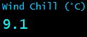 Wind Chill (&deg;C)
