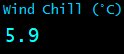 Wind Chill (&deg;C)