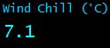 Wind Chill (&deg;C)