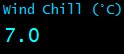 Wind Chill (&deg;C)