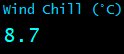 Wind Chill (&deg;C)