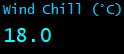 Wind Chill (&deg;C)