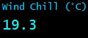 Wind Chill (&deg;C)