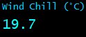 Wind Chill (&deg;C)