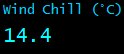Wind Chill (&deg;C)