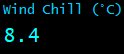Wind Chill (&deg;C)